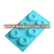 Nontoxic Handmade Round 6 cups silicone donut baking cake mould