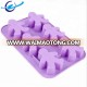 2018 hot new products High quality interesting 6 children shape silicone baking sheet for cake mould