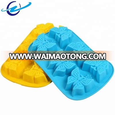 Waimaotong hot sale FDA and LFGB high quality butterfly silicone mold for baking tools cake