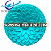 2018 new design kitchen baking Single Cavity Big Silicone Cake Mold Flower with baking mould