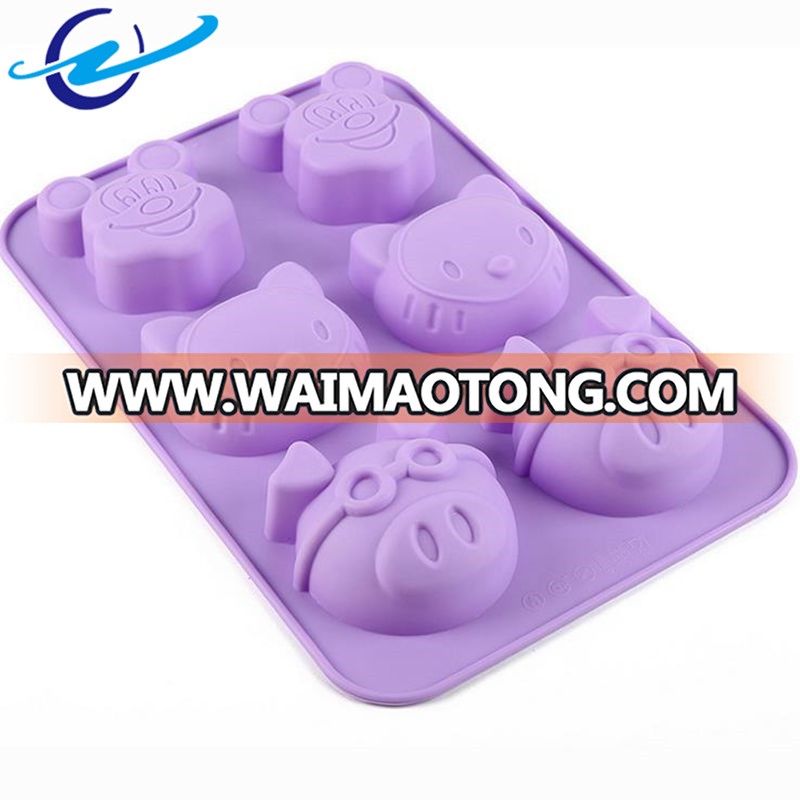 High-quality personalized cake boxes animal shaped silicone mickey mouse cake mold