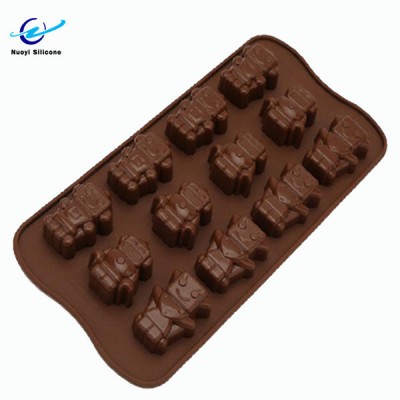 Food Grade Robot Shaped Decoration Fondant Mold Silicone Chocolate Mold